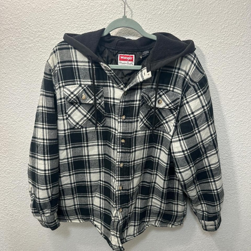 Wrangler‎ plaid flannel jacket button up